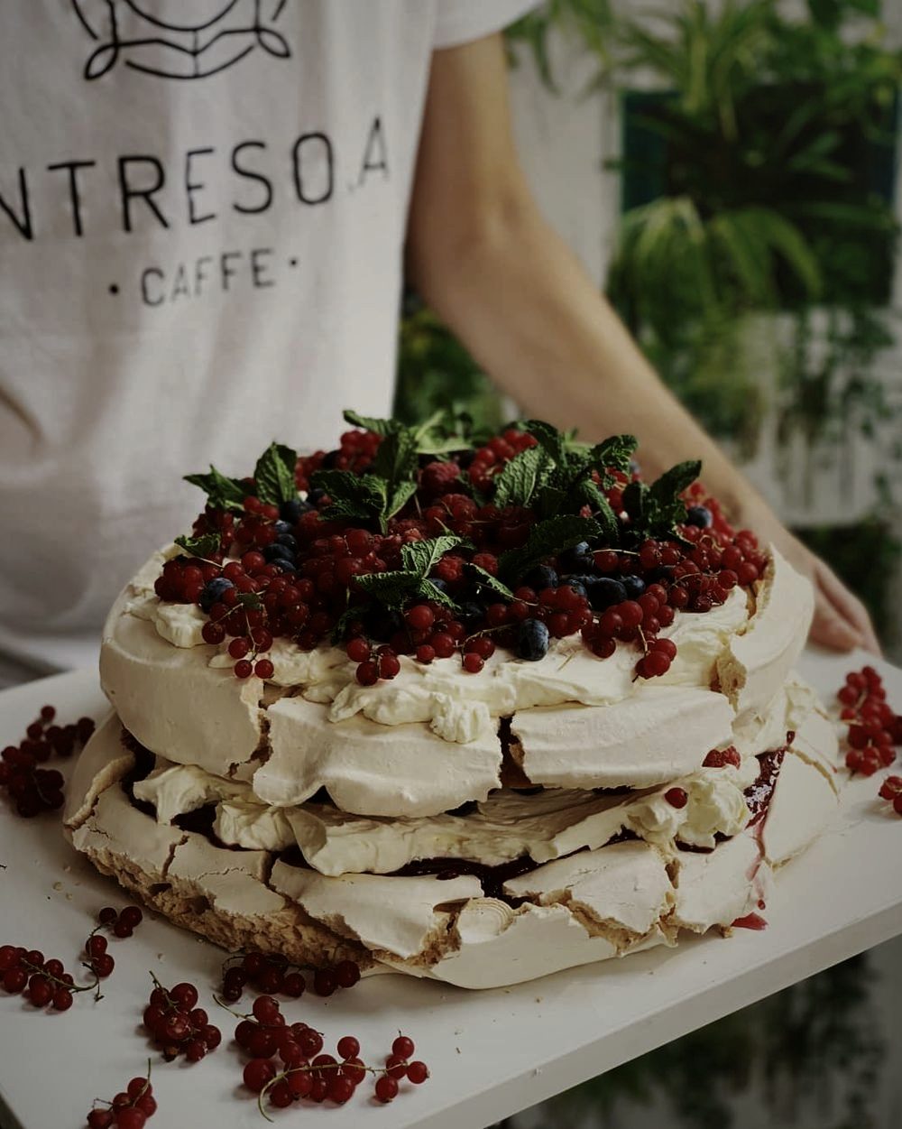 Pavlova z owocami
